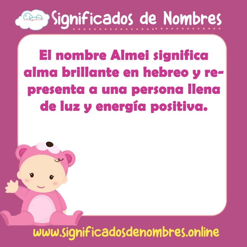 Significado y origen del nombre Almei