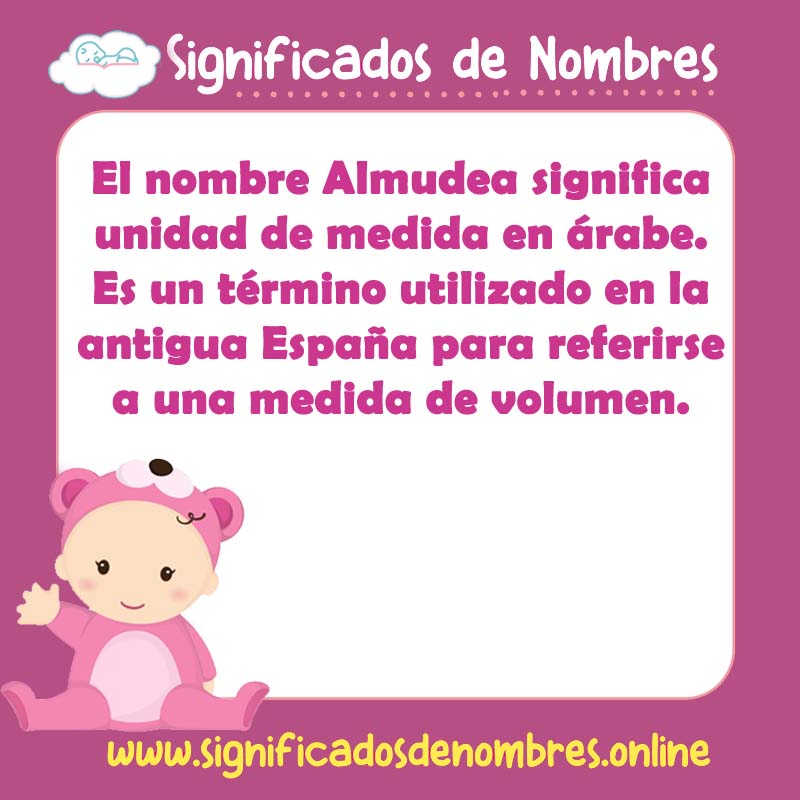 Significado y origen del nombre Almudea