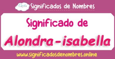 Significado de Alondra Isabella
