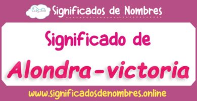 Significado de Alondra Victoria