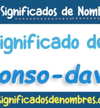 Significado de Alonso David