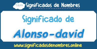 Significado de Alonso David