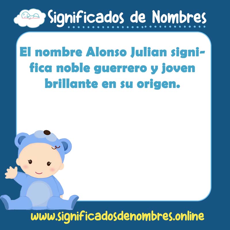 Significado y origen del nombre Alonso Julian
