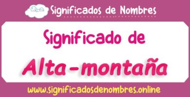 Significado de Alta Montaña
