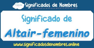 Significado de Altair Femenino