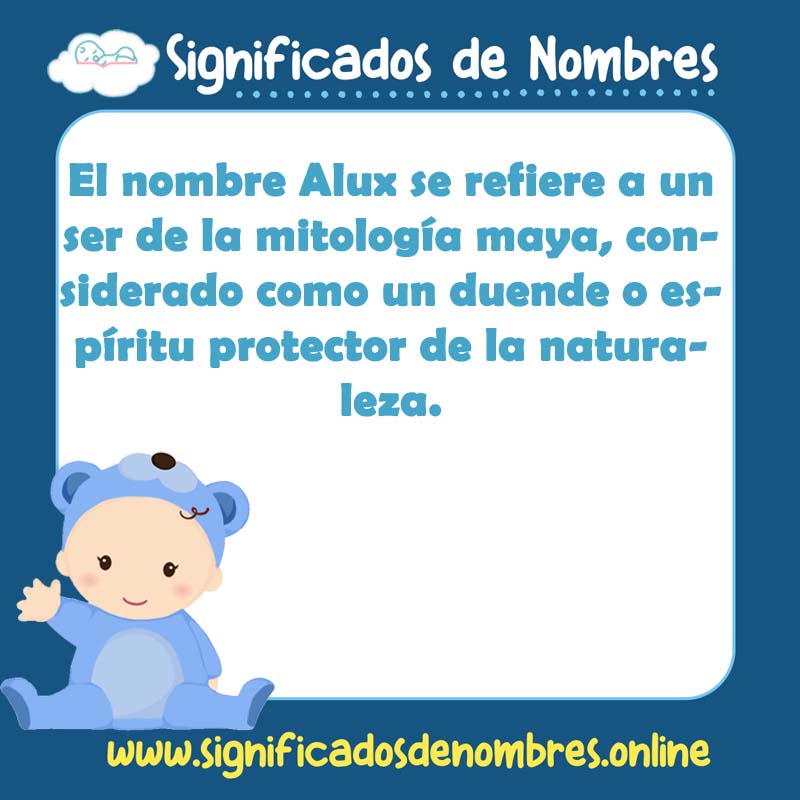 Significado y origen del nombre Alux