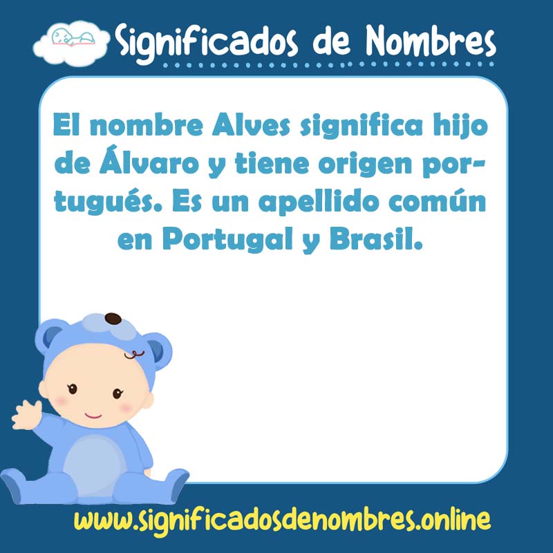 Significado y origen del nombre Alves