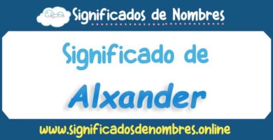 Significado de Alxander