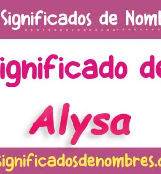 Significado de Alysa