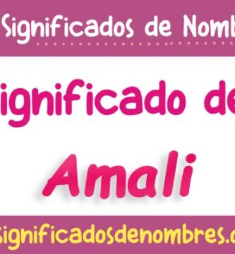 Significado de Amali