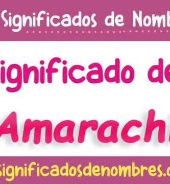 Significado de Amarachi
