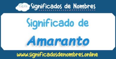 Significado de Amaranto