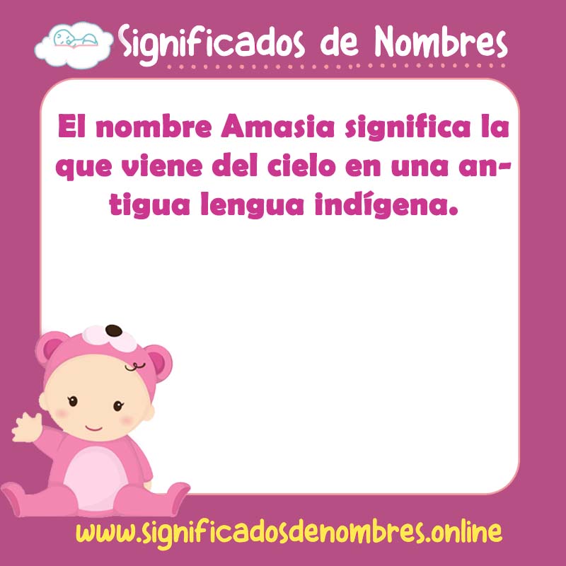 Significado y origen del nombre Amasia