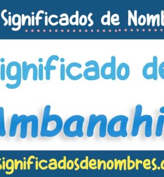 Significado de Ambanahir
