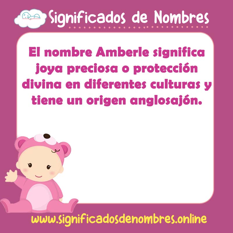 Significado y origen del nombre Amberle