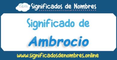 Significado de Ambrocio