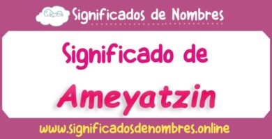 Significado de Ameyatzin