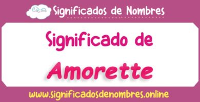 Significado de Amorette