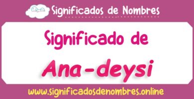 Significado de Ana Deysi