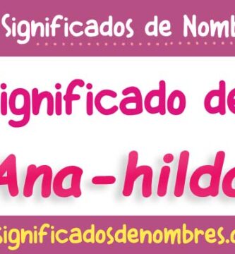 Significado de Ana Hilda