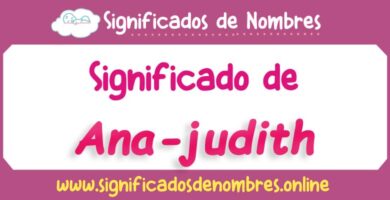 Significado de Ana Judith