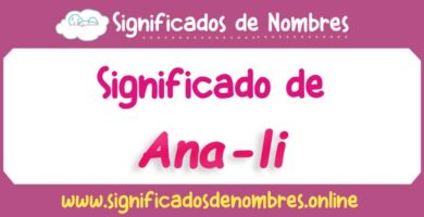 Significado de Ana Li