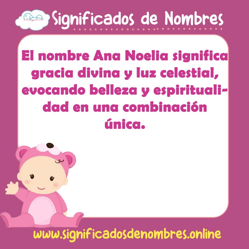 Significado y origen del nombre Ana Noelia