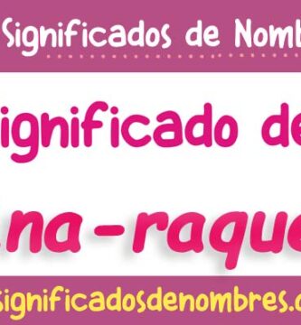 Significado de Ana Raquel