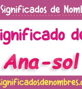 Significado de Ana Sol