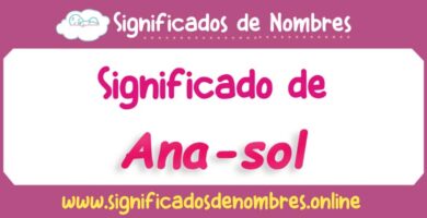 Significado de Ana Sol