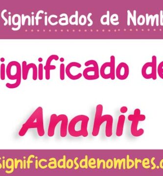 Significado de Anahit
