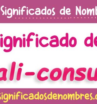 Significado de Anali Consuelo