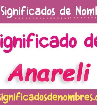 Significado de Anareli
