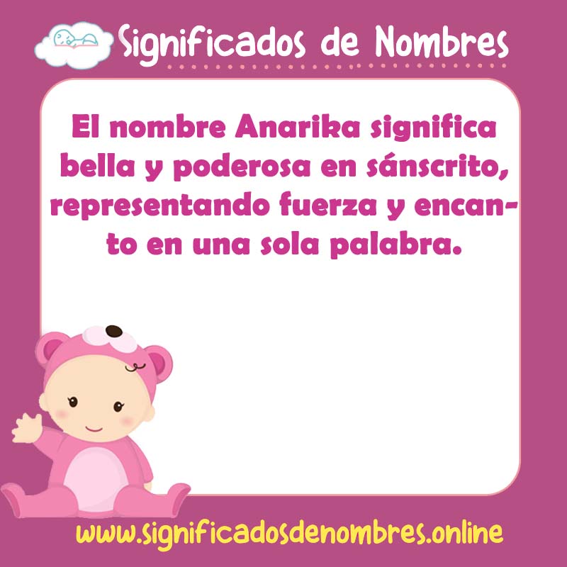 Significado y origen del nombre Anarika