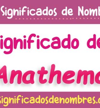 Significado de Anathema