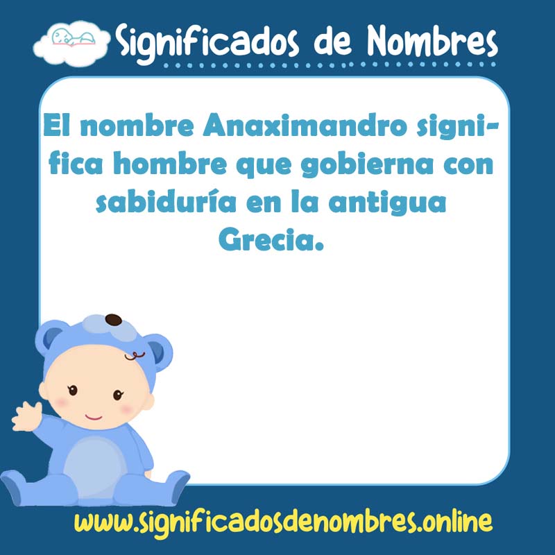 Significado y origen del nombre Anaximandro