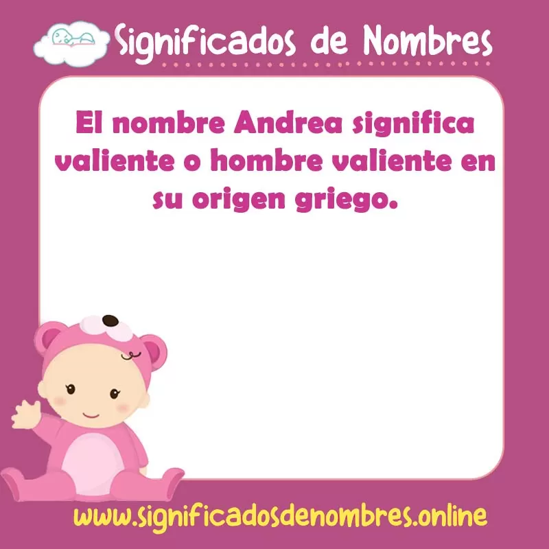 Significado y origen del nombre Andrea