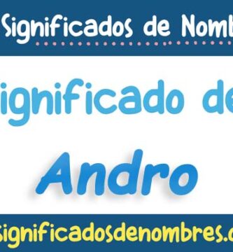 Significado de Andro