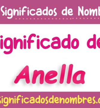 Significado de Anella