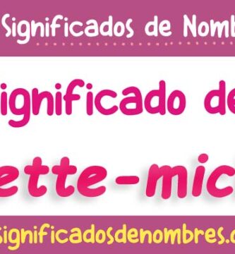 Significado de Anette Michel