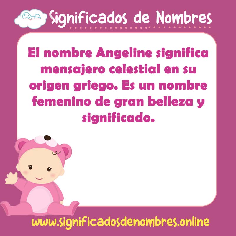 Significado y origen del nombre Angeline