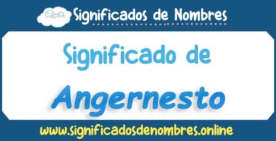 Significado de Angernesto