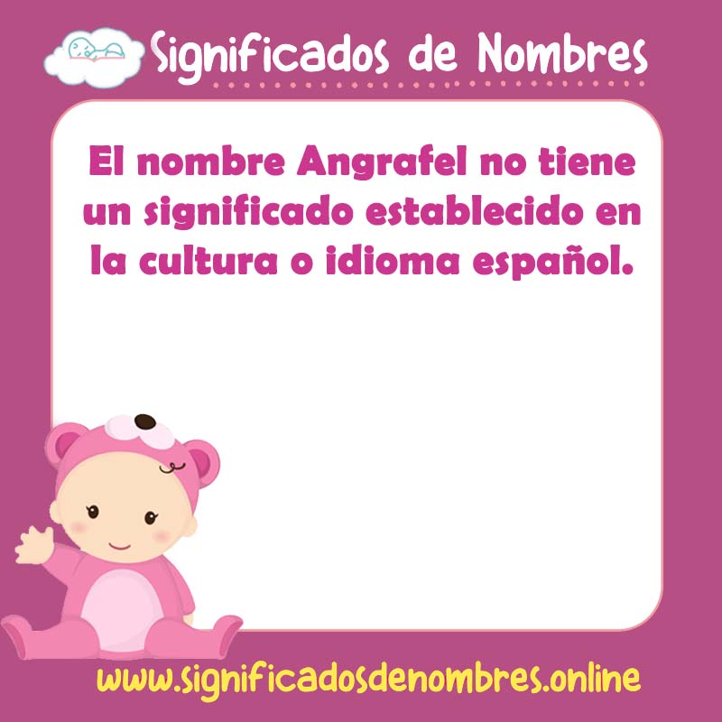 Significado y origen del nombre Angrafel