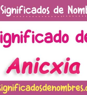 Significado de Anicxia