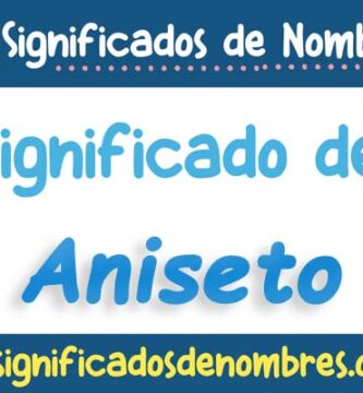 Significado de Aniseto