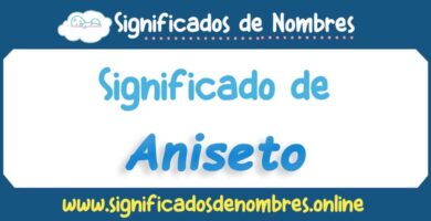 Significado de Aniseto