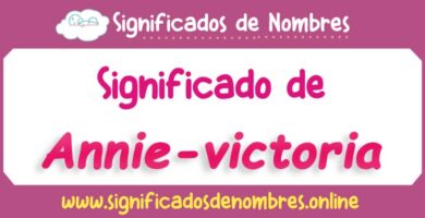 Significado de Annie Victoria