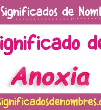 Significado de Anoxia