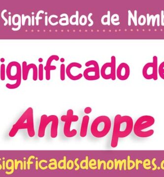 Significado de Antiope