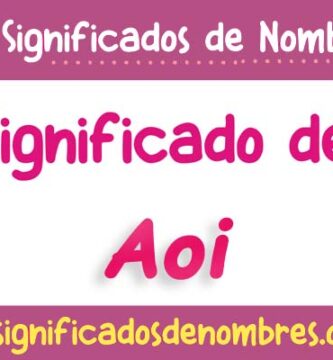 Significado de Aoi